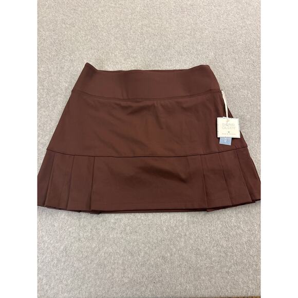 Sigrid Olsen Golf & Tennis Brown Pleated Skort UPF 50 Small Stretch Activewear - Picture 1 of 9